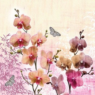 Ambiente 20 Χαρτοπετσέτες 33x33cm 3φύλλες Orchids Orient FSC