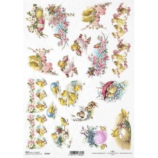 Itd. Collection Ριζόχαρτο Decoupage A4 (21x29,7cm) Retro Easter Themes