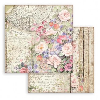 Stamperia Χαρτί Scrapbooking 30,5x30,5cm Διπλής Όψης Casa Granada flowers Maisons