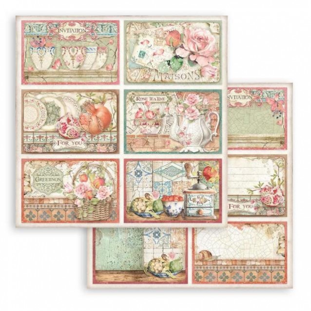 Stamperia Χαρτί Scrapbooking 30,5x30,5cm Διπλής Όψης Casa Granada 6 cards