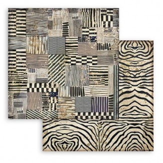 Stamperia Χαρτί Scrapbooking 30,5x30,5cm Διπλής Όψης Savana zebra