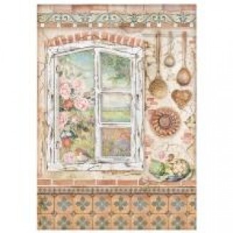 Stamperia Ριζόχαρτο Decoupage A4 (21x29,7cm) Casa Granada Window