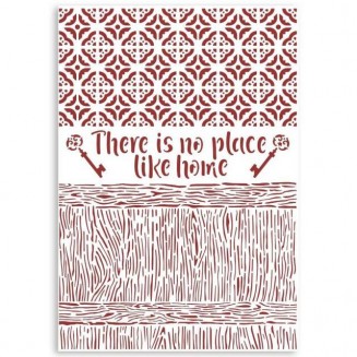 Stamperia Stencil G 21x29,7cm Casa Granada There is no place like home