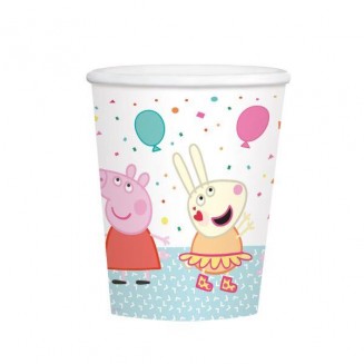 Amscan 8 Ποτήρια 250ml Peppa Pig