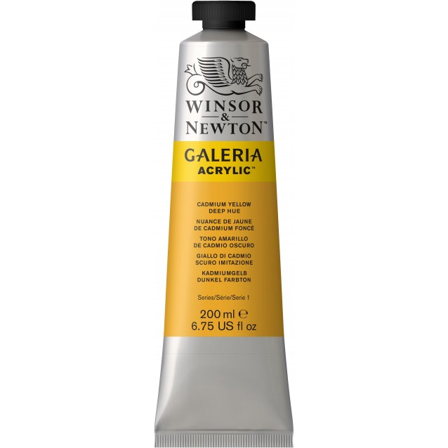 Winsor & Newton 200ml Galeria Acrylic Cadmium Yellow Deep Hue