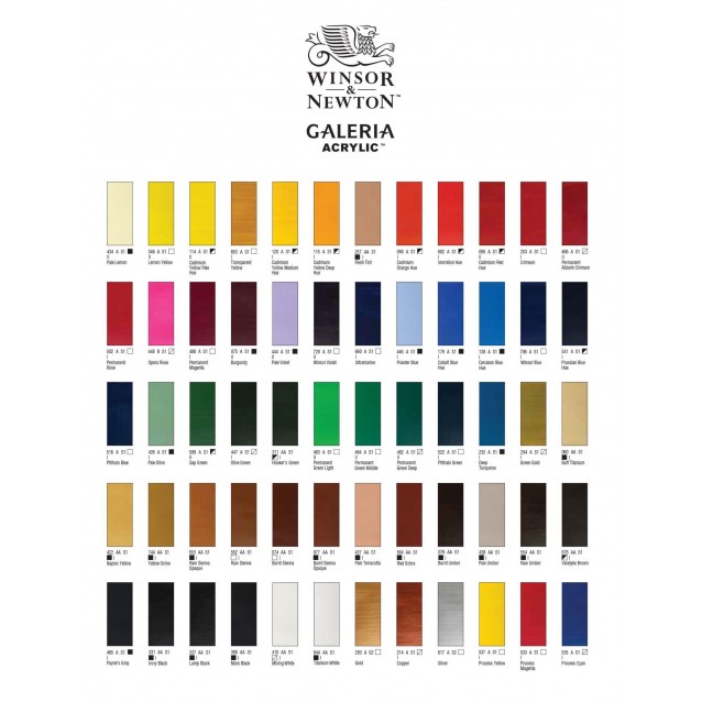 Winsor & Newton 200ml Galeria Acrylic Ivory Black