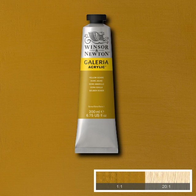 Winsor & Newton 200ml Galeria Acrylic Yellow Ochre