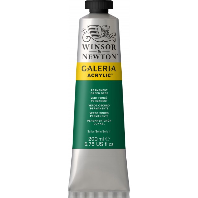 Winsor & Newton 200ml Galeria Acrylic Permanent Green Deep