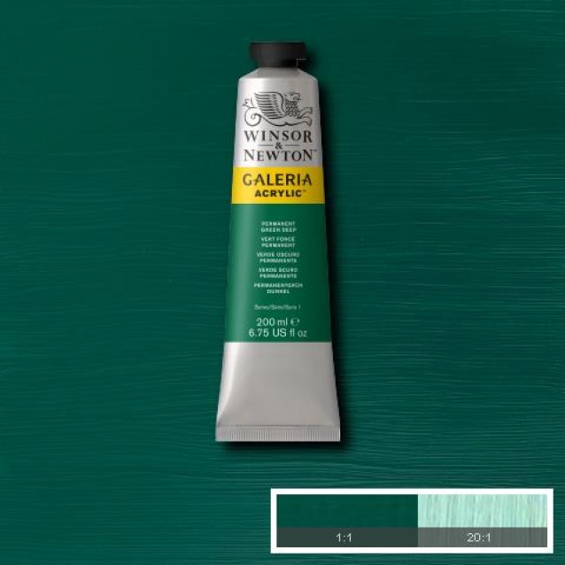 Winsor & Newton 200ml Galeria Acrylic Permanent Green Deep