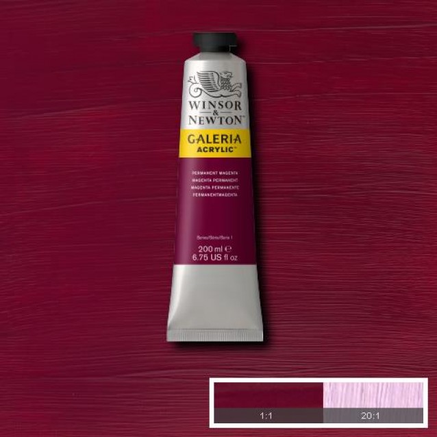 Winsor & Newton 200ml Galeria Acrylic Permanent Magenta