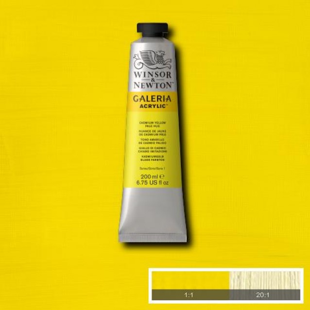 Winsor & Newton 200ml Galeria Acrylic Cadmium Yellow Pale Hue