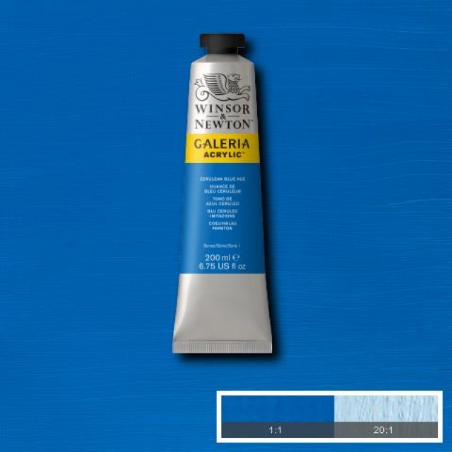 Winsor & Newton 200ml Galeria Acrylic Cerulean Blue Hue