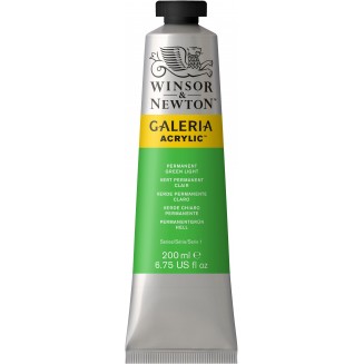 Winsor & Newton 200ml Galeria Acrylic Permanent Green Light