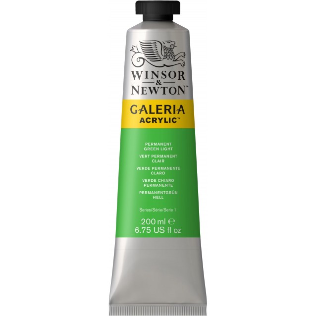 Winsor & Newton 200ml Galeria Acrylic Permanent Green Light