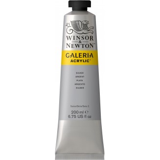 Winsor & Newton 200ml Galeria Acrylic Silver