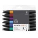 Winsor & Newton 6 Μαρκαδόροι Promarker Brush Rich Tones