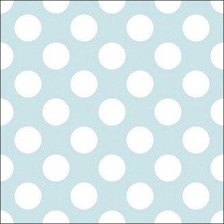 Ambiente 20 Χαρτοπετσέτες 33x33cm 3φύλλες Big Dots Light Blue FSC