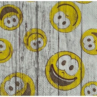 Ambiente 20 Χαρτοπετσέτες 33x33cm 3φύλλες Smiley FSC