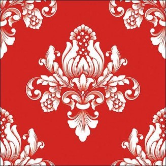 Ambiente 20 Χαρτοπετσέτες 33x33cm 3φύλλες Barok Red FSC