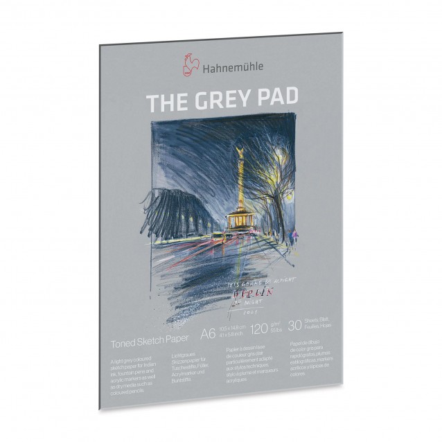 Hahnemuhle Μπλοκ Σχεδίου Grey Pad A6 (10,5x14,8cm) 120gr 30 φύλλων