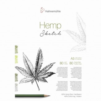 Hahnemuhle Μπλοκ Σχεδίου Hemp Natural Line A3 (29,7x42cm) 80gr 80 φύλλων