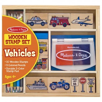 Melissa & Doug 15 Σφραγίδες Οχήματα