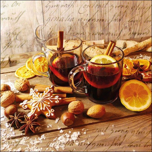 Ambiente 20 Χαρτοπετσέτες 33x33cm 3φύλλες Gluhwein FSC