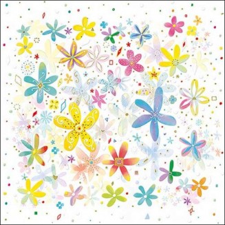 Ambiente 20 Χαρτοπετσέτες 33x33cm 3φύλλες Fancy Flowers FSC