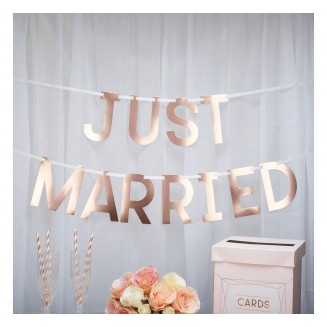 Neviti Γιρλάντα Just Married Geo Blush