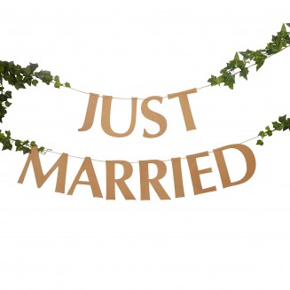 Neviti Μεγάλη Γιρλάντα Just Married - Hearts & Krafts