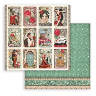 Stamperia Χαρτί Scrapbooking 30,5x30,5cm Διπλής Όψης- Desire Small Cards