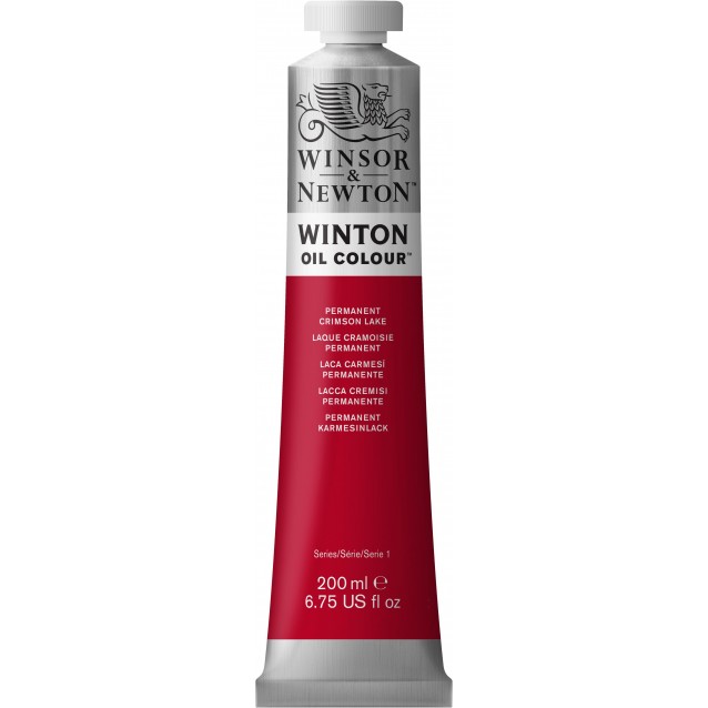 Winsor & Newton 200ml Winton Oil Permanent Crimson Lake