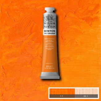 Winsor & Newton 200ml Winton Oil Cadmium Orange Hue