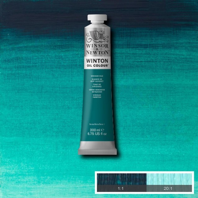 Winsor & Newton 200ml Winton Oil Viridian Hue