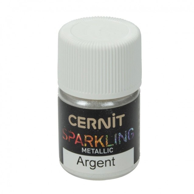 Cernit 5gr Sparkling Μεταλλική Πούρδα που Ψήνεται No.80 Ασημί