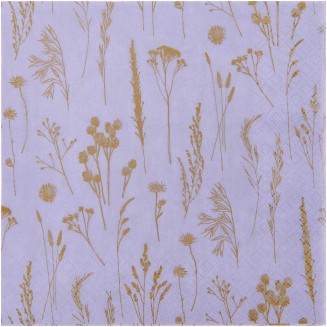 Rico Design 20 Χαρτοπετσέτες 33x33cm Purple Grasses FSC