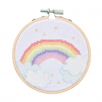 Rico Design Τελάρο Κεντήματος Embossing Rainbow Φ10cm