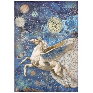 Stamperia Ριζόχαρτο Decoupage A4 (21x29,7cm) Cosmos Infinity Pegasus