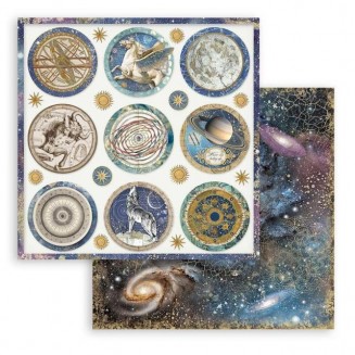 Stamperia Χαρτί Scrapbooking 30,5X30,5cm Διπλής Όψης Cosmos Infinity Rounds