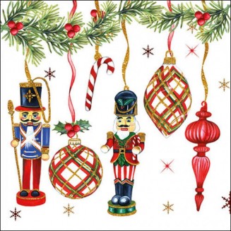 Ambiente 20 Χαρτοπετσέτες 33x33cm 3φύλλες Christmas Nutcrackers Decoration FSC