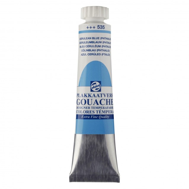 Talens Τέμπερα Gouache 20ml No.535 Cerulean Blue Phtalo