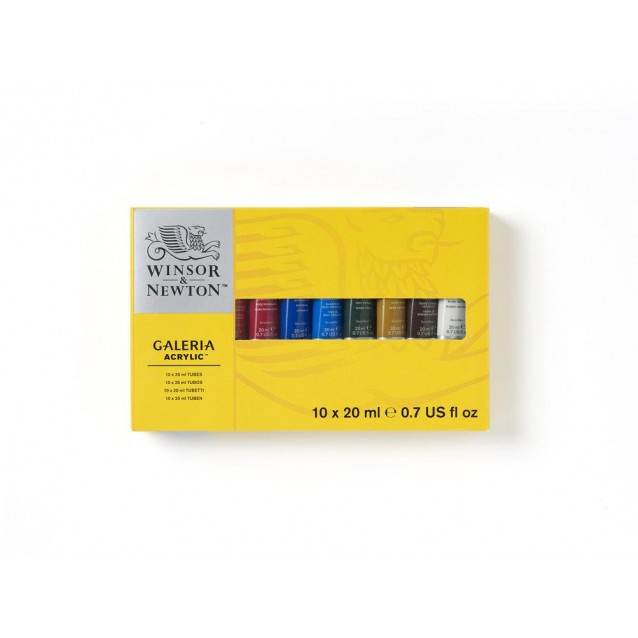 Winsor & Newton Galeria 10 σωληνάρια Ακρυλικά 20ml