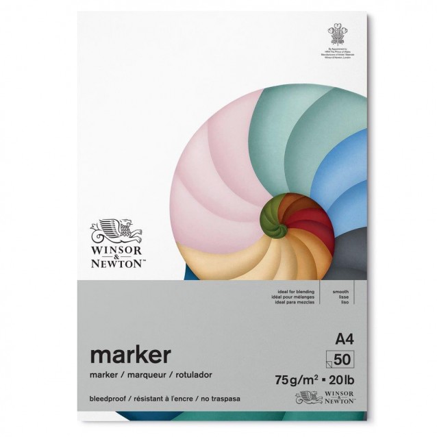 Winsor & Newton Μπλοκ Μαρκαδόρου 50φ A4 -75gsm