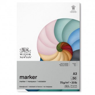 Winsor & Newton Μπλοκ Μαρκαδόρου 50φ A3 -75gsm