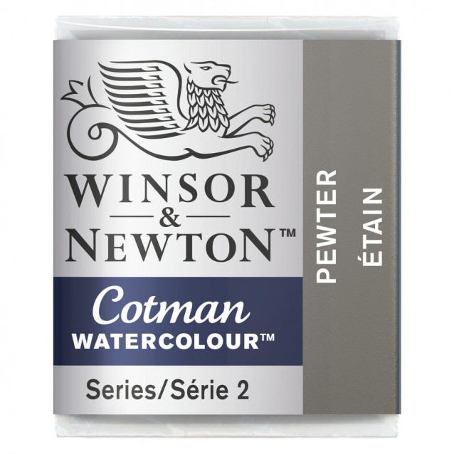 Winsor & Newton Half Pan Ακουαρέλας Cotman 511 Pewter Series 2