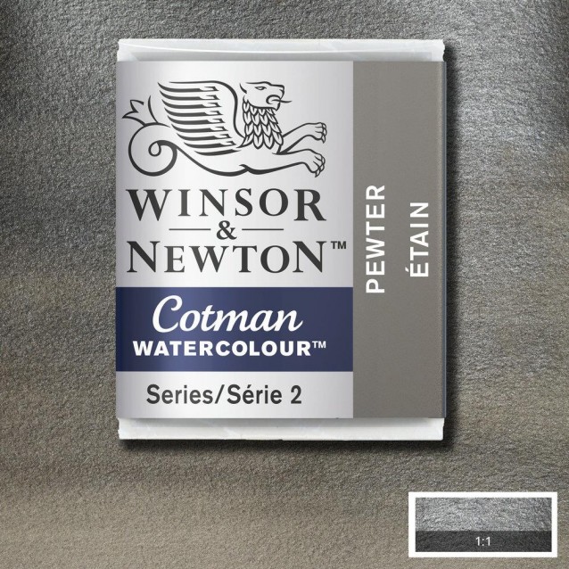 Winsor & Newton Half Pan Ακουαρέλας Cotman 511 Pewter Series 2