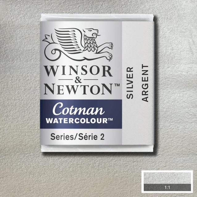 Winsor & Newton Half Pan Ακουαρέλας Cotman 617 Silver Series 2