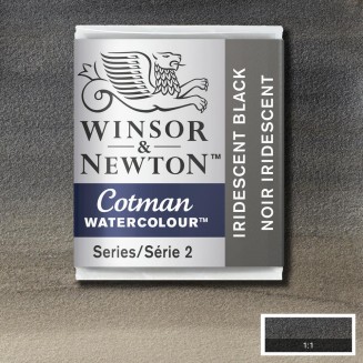 Winsor & Newton Half Pan Ακουαρέλας Cotman 473 Iridescent Black Series 2