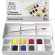 Winsor & Newton Cotman Κασετίνα Floral Set 8 Πλακάκια Ακουαρέλας & Πινέλο