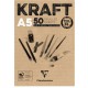 Clairefontaine Μπλοκ Σχεδίου Kraft 50 φύλλων A5 (14,8x21cm) 120gr